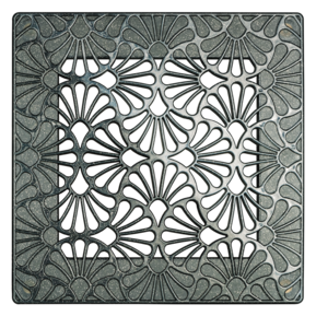 Art-Deco Flora 200x200 Grey Shine