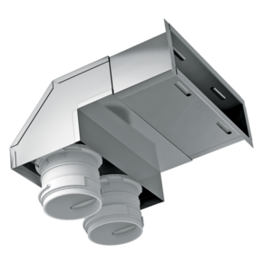 Wall-mounted metal grill connectors FlexiVent 0833...x2