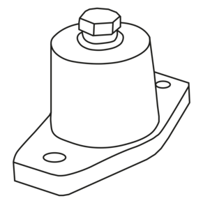 VVCr-VO rubber anti-vibration mount