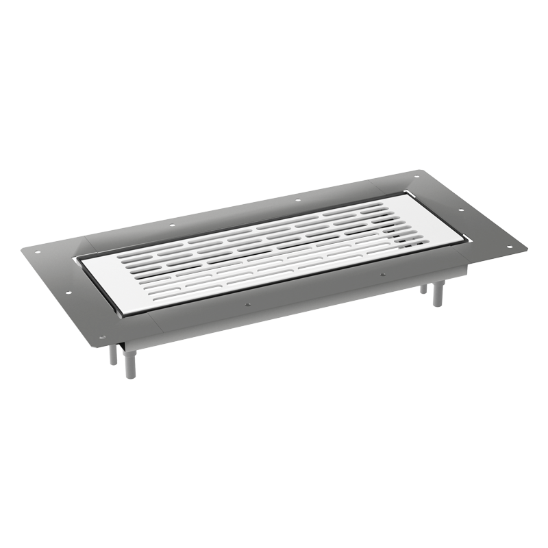 Floor-mounted metal grille FlexiVent 0920300x100