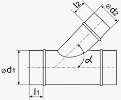 VENTS Angular T-joint 400/315