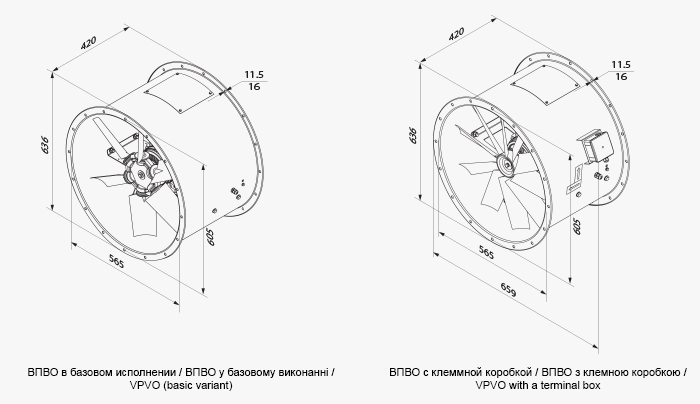 VENTS VPVO-560-4D/0.55-6/45/PPG