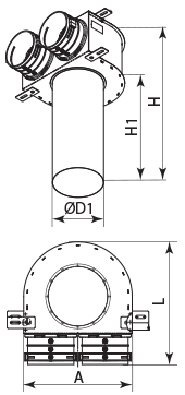 FlexiVent 0811125/90x2 / DN90