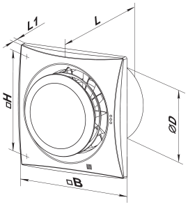 VENTS Quiet-Disc 100 (220-240 V/60 Hz)