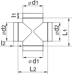 VENTS Cross-tee 710/560