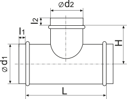 VENTS T-joint 600/315