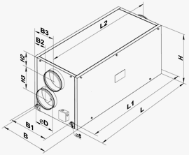 VENTS  VUE 300-2 WH EC